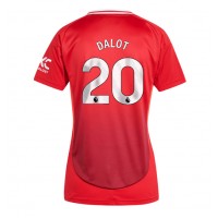 Koszulka piłkarska Manchester United Diogo Dalot #20 Strój Domowy dla kobiety 2024-25 tanio Krótki Rękaw